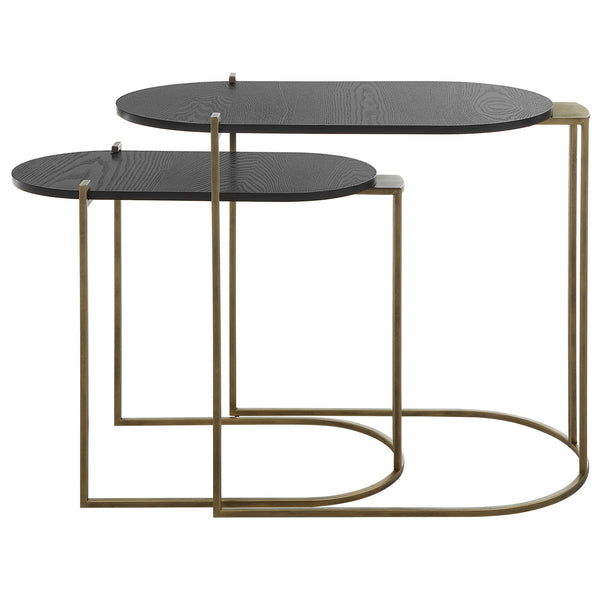 Aztec Wood Nesting Tables, Set/2