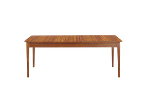 Erikka 110" Double-Leaves Extensible Dining Table, Amber