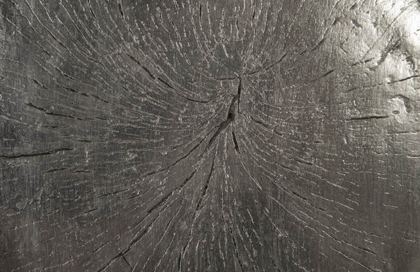 Log Wall Slice, Silver Leaf