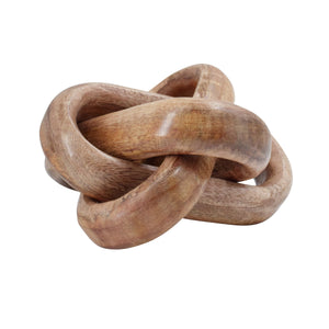 KNOT DECORATIVE OBJECT IN MANGO WOOD