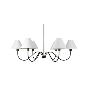 Moe's Whitney Chandelier in Blackened Bronze