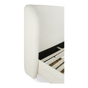Sophia King Storage Bed in Cream with Drawers