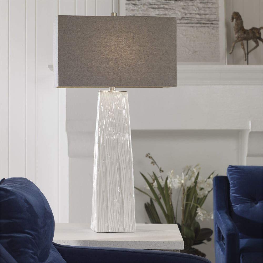 Sycamore White Table Lamp
