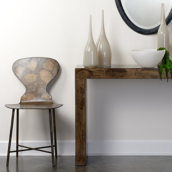 McCallan Metal Chair, Acid Wash Metal