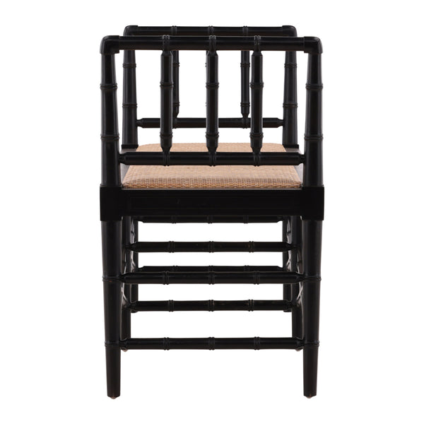 Black Palm Bench