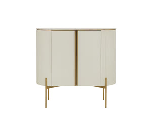 PALOMA BAR CABINET - HIGH GLOSS CREAM