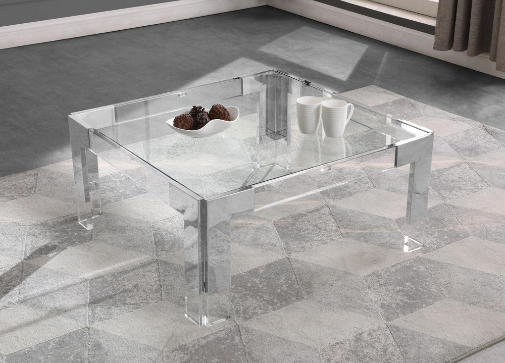 Alberto Coffee Table In Chrome