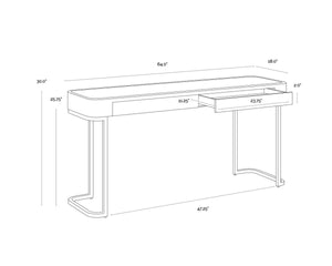 JAMILLE CONSOLE TABLE - CREAM
