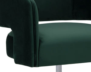 CLAREN OFFICE CHAIR - DEEP GREEN SKY