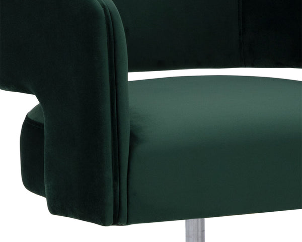 CLAREN OFFICE CHAIR - DEEP GREEN SKY