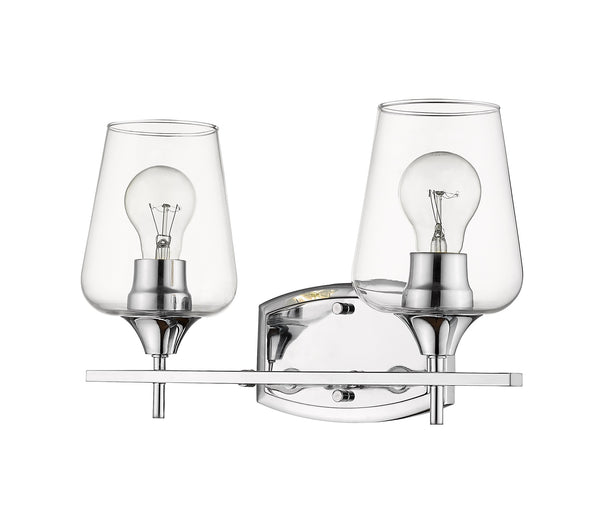 Joliet 2 Light Vanity in Chrome Finish