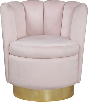 Anita Accent Chair In Pink Velvet