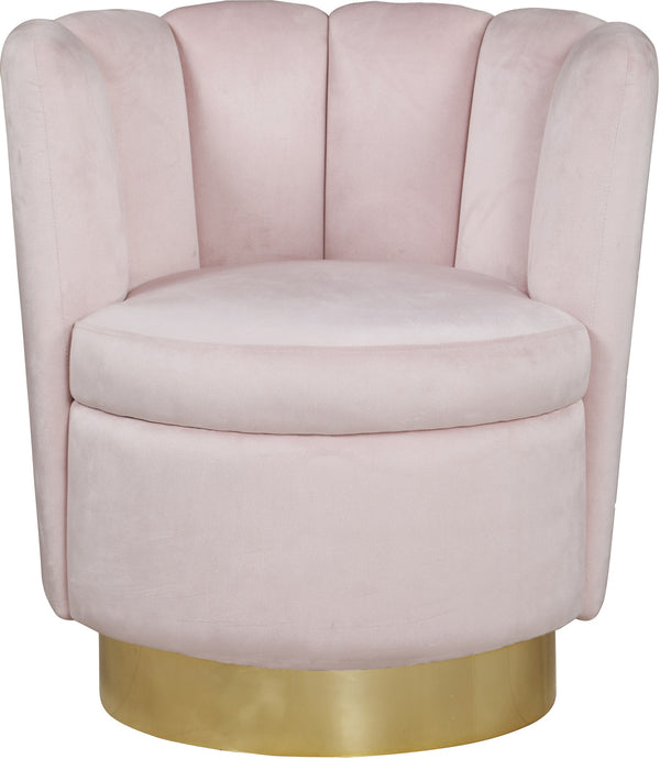 Anita Accent Chair In Pink Velvet