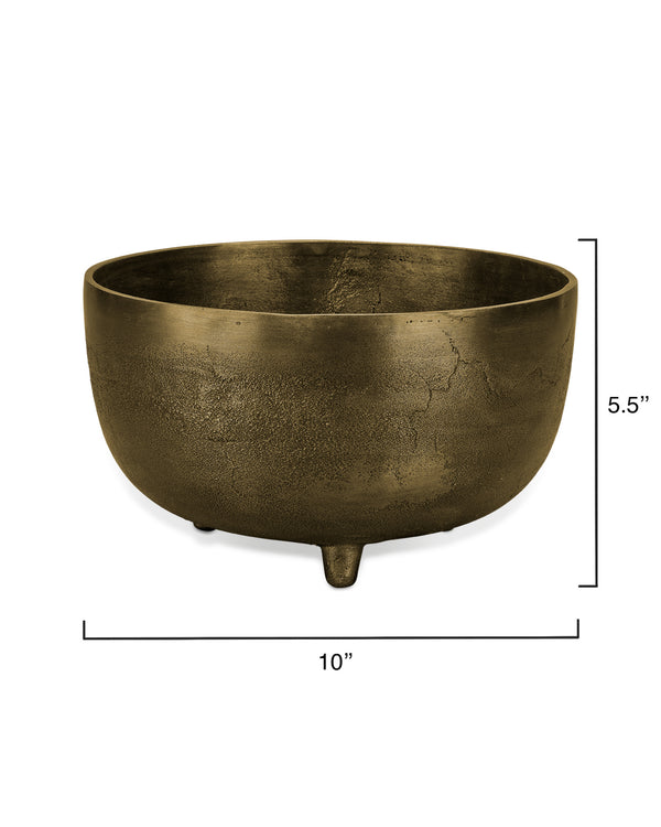  Relic Metal Large Footed Decorative Bowl