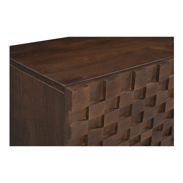 Moe's Easton Media Cabinet Brown Wood