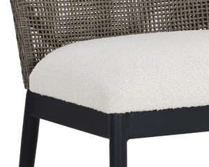 CALANDRI DINING CHAIR - BLACK - LOUIS CREAM