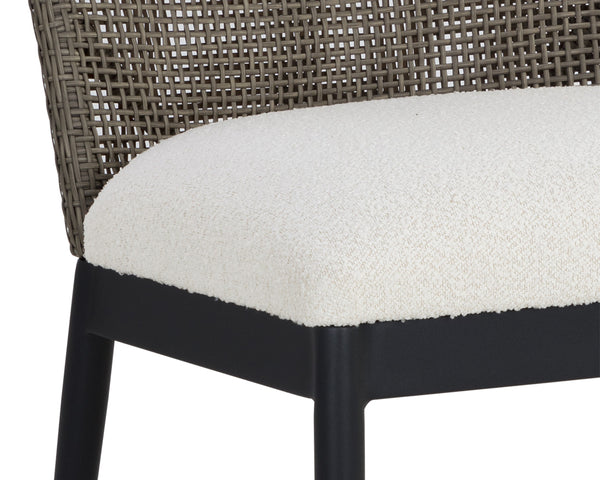 CALANDRI DINING CHAIR - BLACK - LOUIS CREAM