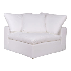 Moe's Clay Corner Chair in Cream White