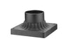 Pier Mounts Outdoor Pier Mount in Black Finish