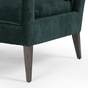 Olson Chair-Emerald Worn Velvet