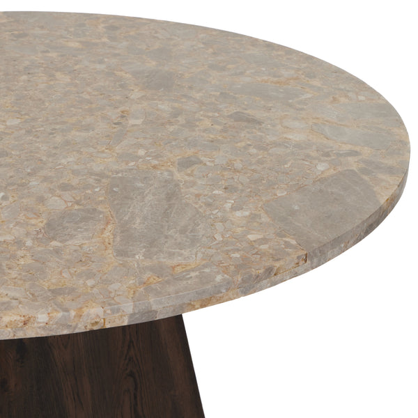 Brisa Round Dining Table 55" In Dune Onyx