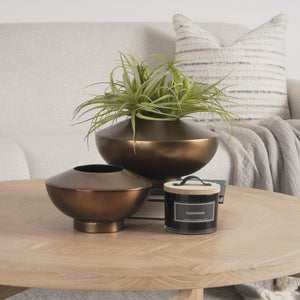 Quiana Large Gold Metal Vase