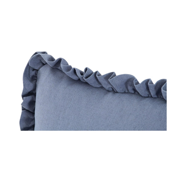 Moe's Betty 20 Inch Cushion with Ruffled Edge