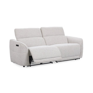 Ostend Upholstered Power Recliner Sofa with Headrest - Gray
