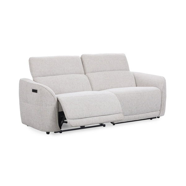 Ostend Upholstered Power Recliner Sofa with Headrest - Gray