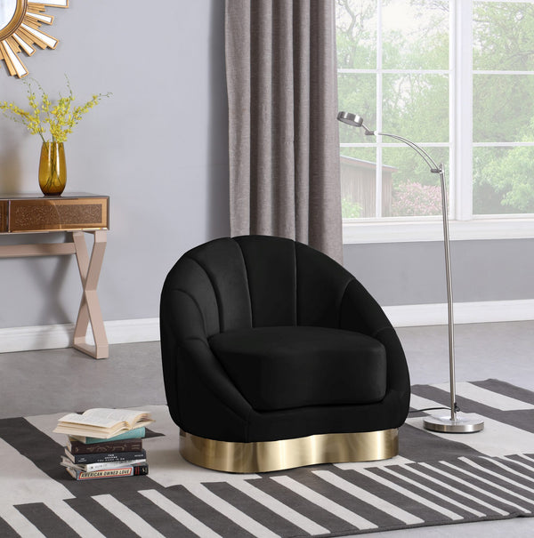 Jesse Chair In Black Velvet