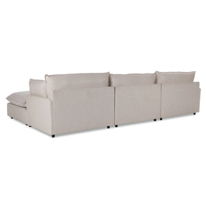 Caplan 4-Piece Modular Sectional in Dawn-Flax
