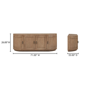 Moe's Nicola Media Cabinet in Brown Wood