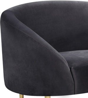 Bradford Chair In Grey Velvet