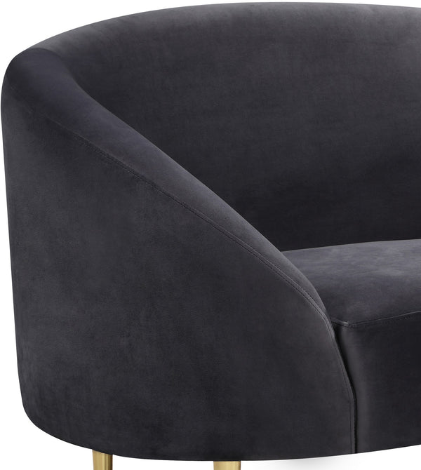 Bradford Chair In Grey Velvet