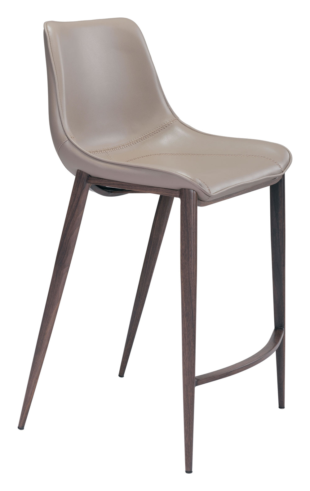 Magnus Counter Stool (Set of 2) Brown & Walnut