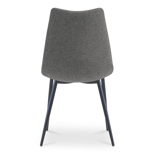 Moe's Alibi Dining Chair Set of 2 in Dark Grey
