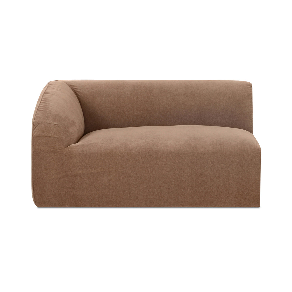 Isla Left Arm Facing Chair Mocha Slipcover