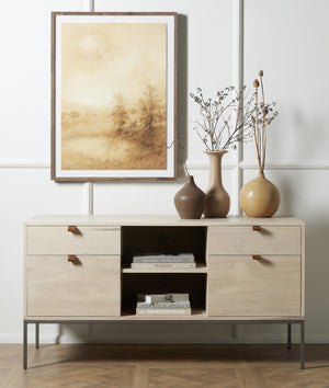 Trey Modular Filing Credenza In Dove Poplar