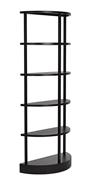 Spago Bookcase, Black Metal