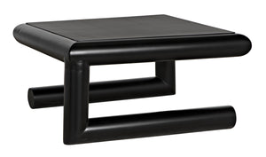 Emerson Industrial Steel Coffee Table in Matte Black