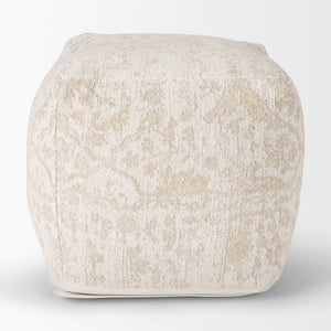 Khloe Small Cream Pouf