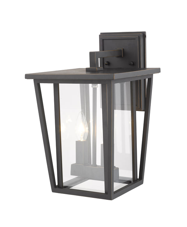 Seoul 2 Light Outdoor Wall Sconce in Oil Rubbed Bronze Finish