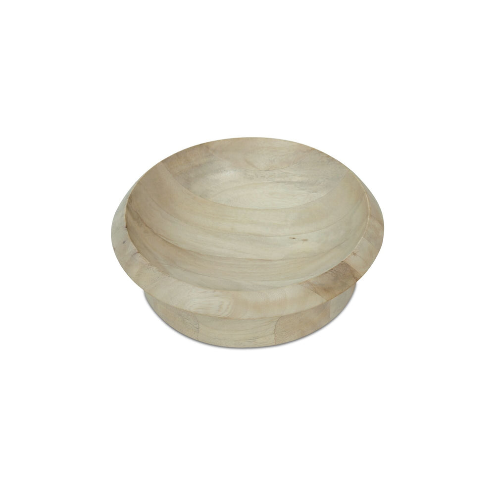 Olen Bowl in White Wash Mango Wood