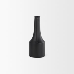 Aubrey Small 14.0H Black Iron Flower Vase