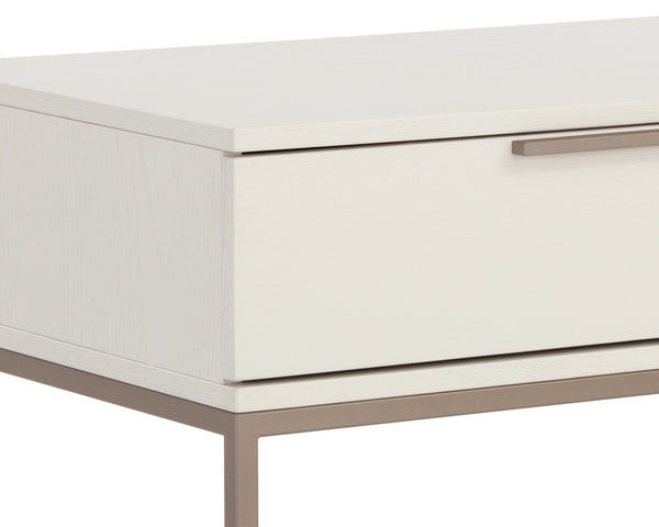 REBEL NIGHTSTAND - LARGE - CHAMPAGNE GOLD - CREAM