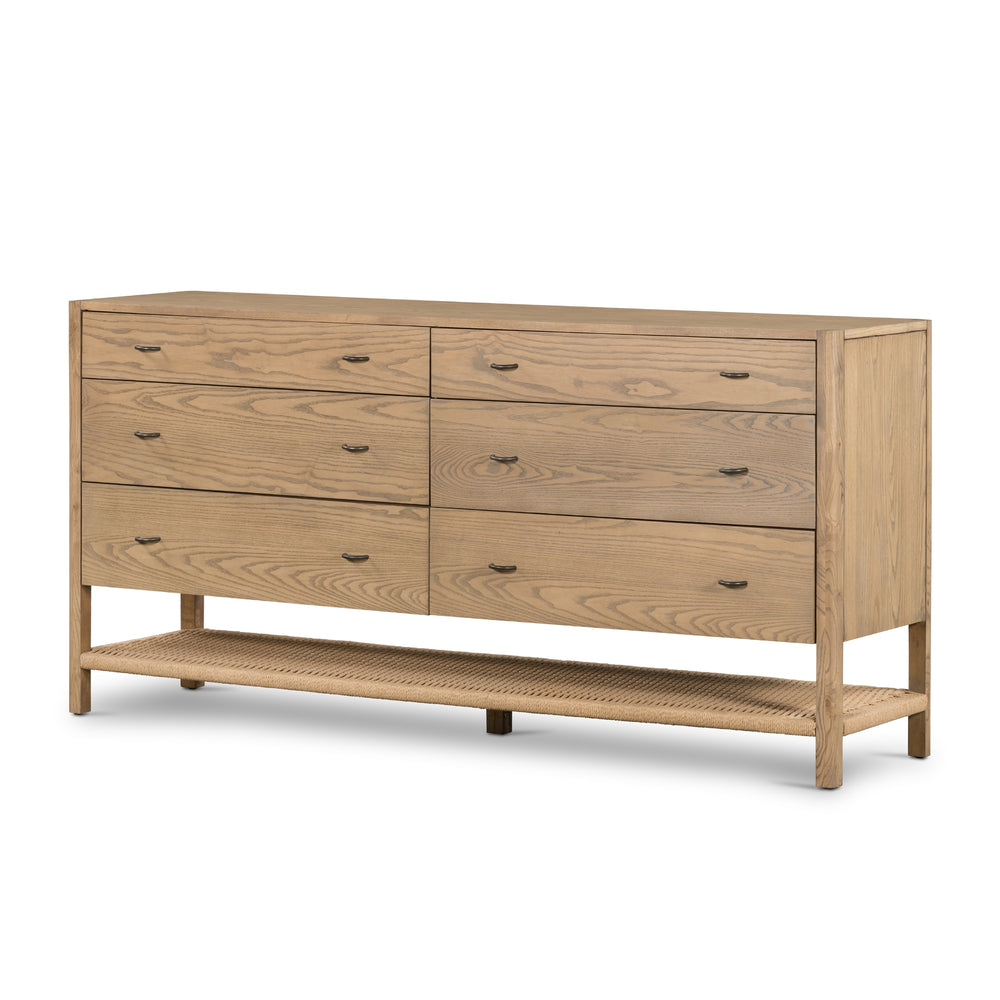 Zuma 6 Drawer Dresser In Dune Ash