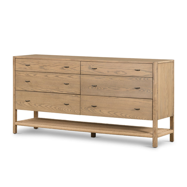 Zuma 6 Drawer Dresser In Dune Ash