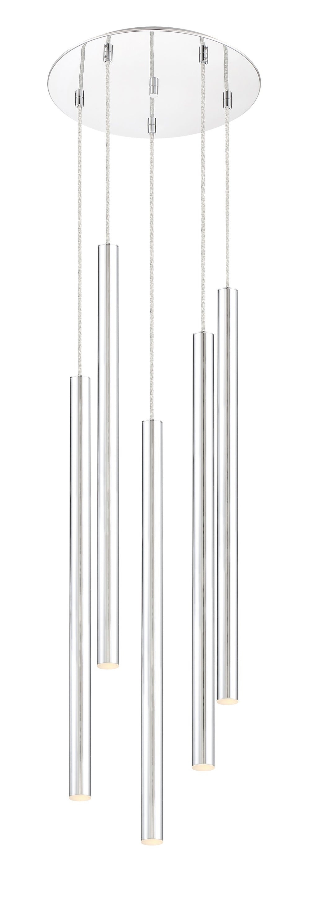 Forest 5 Light Island/Billiard in Chrome Finish