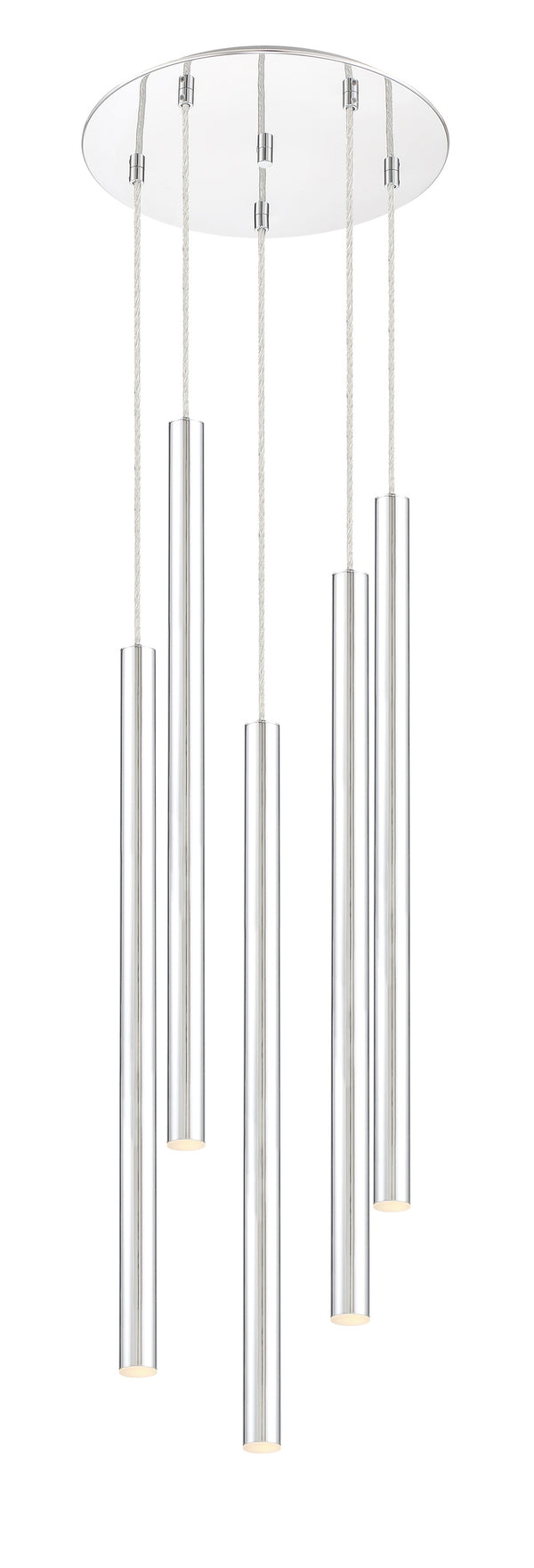 Forest 5 Light Island/Billiard in Chrome Finish