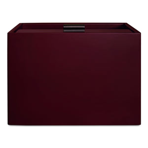 Moe's Jolene Nightstand in Deep Red with Shelf